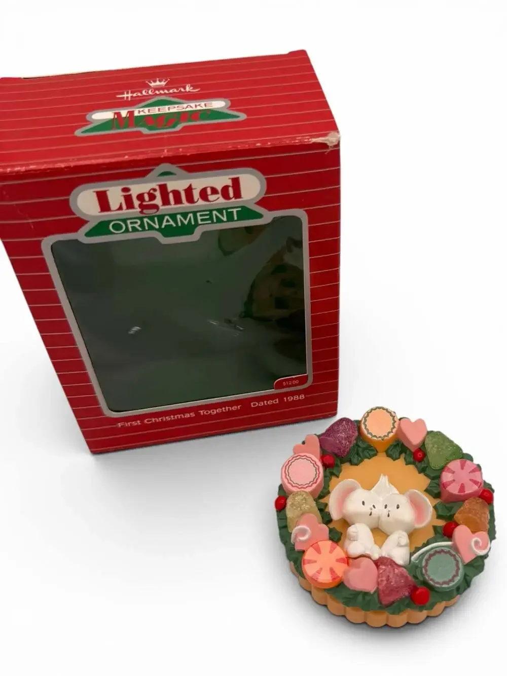 Hallmark Keepsake Magic Lighted Ornament First Christmas Together 1988